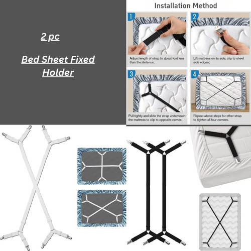 Adjustable bed sheet - adjustable, straps