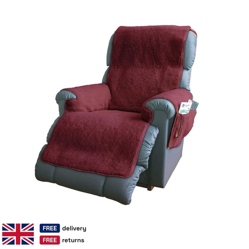 Plush fleece recliner armchair - plush,