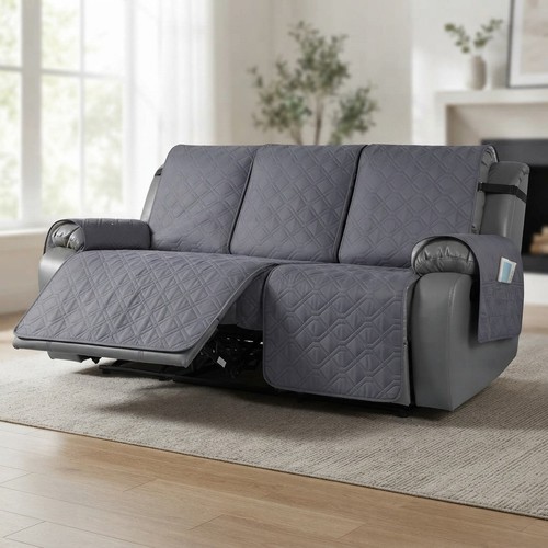Elegant dark grey seater - grey, 3-seater