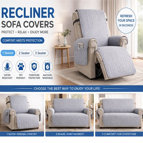 Recliner chair couch - recliner, cover