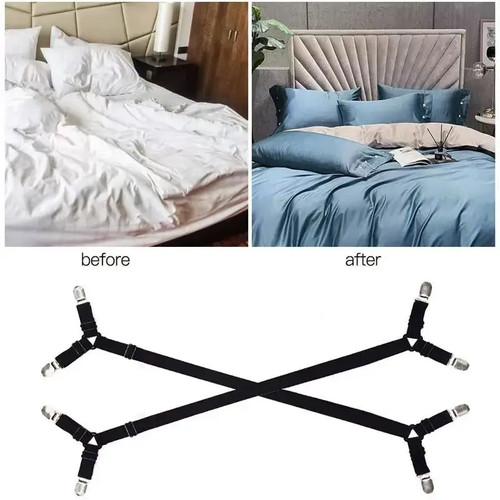 Adjustable bed sheet straps - bed,