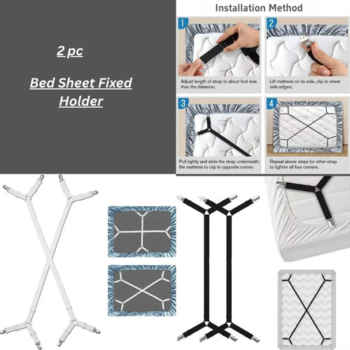 Adjustable bed sheet - adjustable, straps