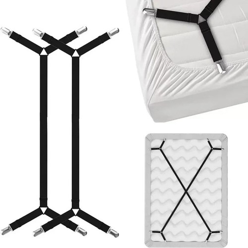 Adjustable bed sheet straps - bed,